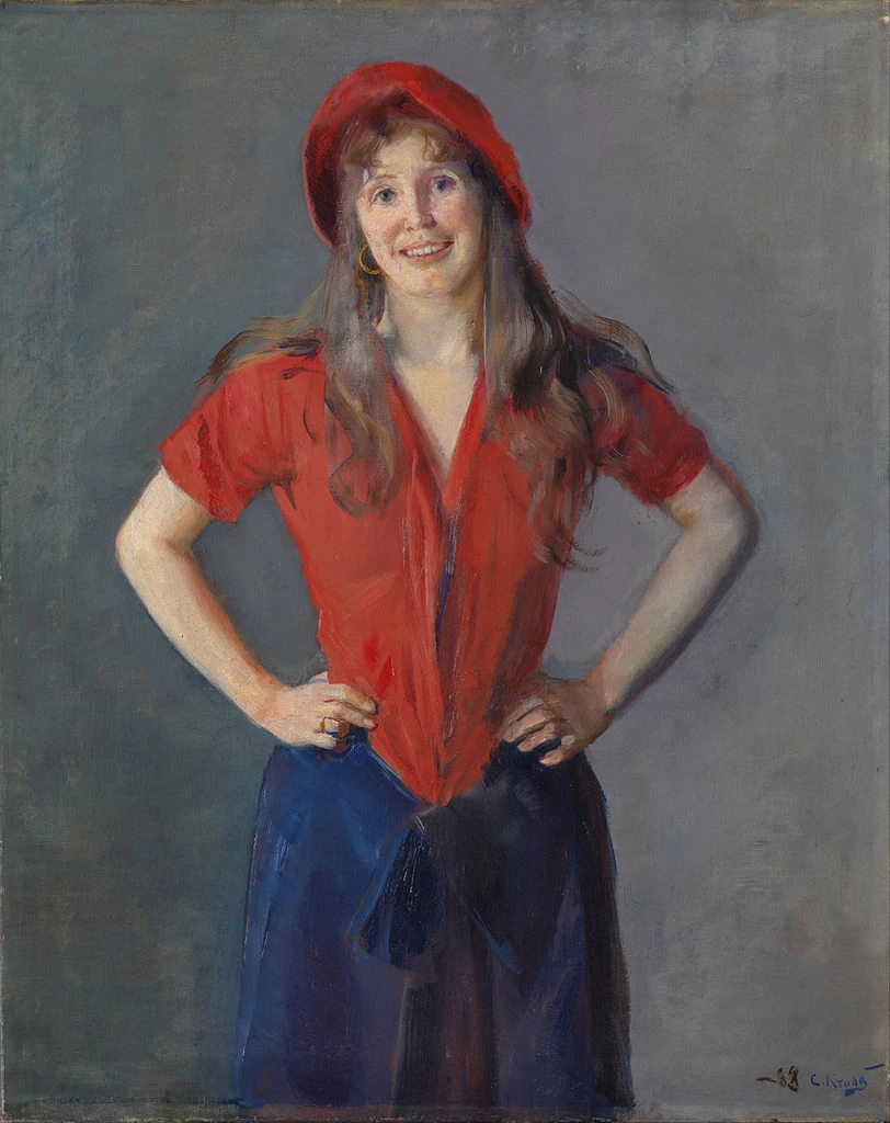Ritratto della pittrice Oda Krohg - Nasjonalmuseet for kunst, arkitektur og design, Oslo